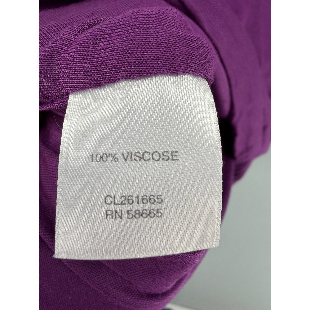 Classiques Entier Womens Top Purple Cowl Neck Ruched Sleeveless Viscose M‎ - Picture 4 of 4